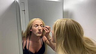 he undergoes a full crossdressing transformation into a stunning ladyboy