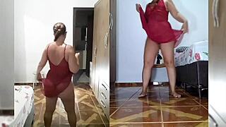 striptease red lingerie set panties and sweater striptease red lingerie set panties and sweater full video on xvideos red completo no xvideos red