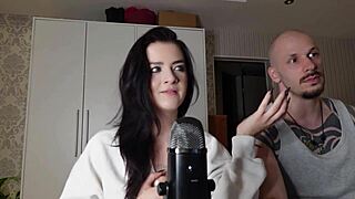 She casually chats with the petite brunette mistress about pegging questions. It turns into a sexy domination session in the room.