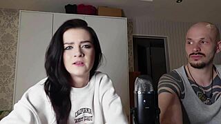 She casually chats with the petite brunette mistress about pegging questions. It turns into a sexy domination session in the room.