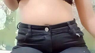 Beautiful indian girl enjoys fingering her tight pussy in homemade solo session