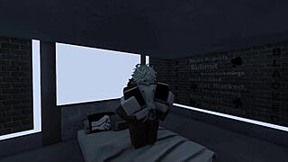 White femboy takes big black cock from shemale like a good boy in this scene