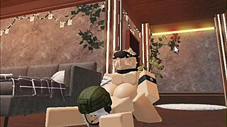 What happens when a cute blonde boy hooks up one on one with a soldier girl for blowjob and creampie?