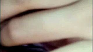 Asian slut masturbates wildly on webcam with intense fingering