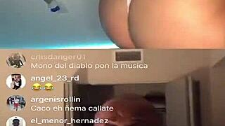 thick ass puertorican babe shows off natural tits on the6show insta pt 1 😏🍑