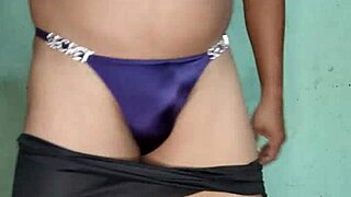 hey, can you watch me dancing in purple satin thong from victoria's secret?