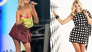 Mollie King shines in this celebrity contest guide part 1. She's all about that jerking off game action!