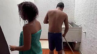 Oh man, my little stepsister bribes me to keep quiet about sneaking out! She sucks my cock and I pound her tight pussy hard!