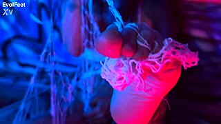 i'm svetlanna, teasing with my feet, legs, and toes in pantyhose, nylon, and sneakers – pov licking and sucking barefoot goddess style