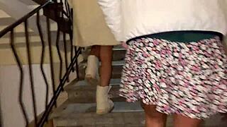 Two cute petite beauties show up eager for deep doggystyle fucking and creampies?