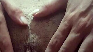 hey, this cute petite teen prostitute goes out in shorts with no panties, showing off her wet hairy pussy up close 😏