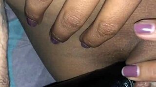Whoa, check this Latin girl shoving a big dildo deep into her tight pussy for wild vaginal penetration!