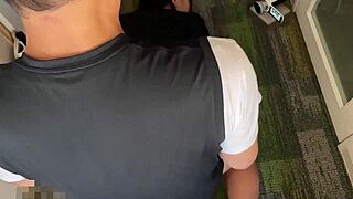 Come here, cute Japanese teen, he says as they have passionate sex in the hotel after her diet workout.