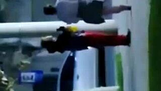 Petite 18+ teen college girl gets creampie in public park outdoor exhibitionism scandal with skinny first time action.