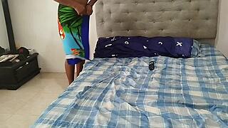 Stepdaughter Seduces Stepfather For Passionate Sex With Big Cock Blowjob Doggystyle Creampie Until Real Orgasm And Cum Covered