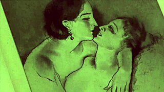 Exploring antique retro vintage art with hairy beaver themes in erotic style