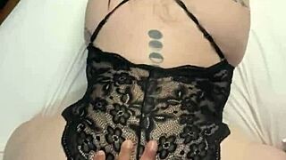 fucking latina pussy while fingering her ass in homemade couple bareback