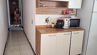 Risky sex with my cuckold's best friend, that Brazilian brunette housewife moaning loud in homemade bareback action 😈. Clothes ripped off fast!