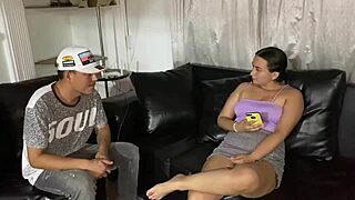 He shoves his cock right into my pussy as soon as mom leaves 😈