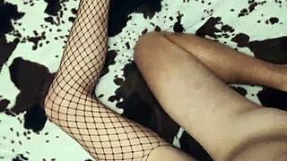 This video turned upside down with mature milf anal assfucking in lingerie.