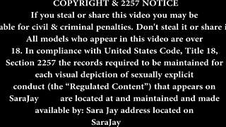 Pleasuring Jessica Rayne's Cunt as Sara Jay Fucks Her Hard