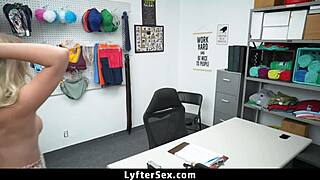 Hey, mall guard is following protocol to punish that shoplifter teen by fucking her in the office