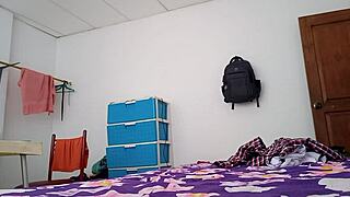 Busty LATINA creates HOMEMADE porn in EUROPE as active SLUT