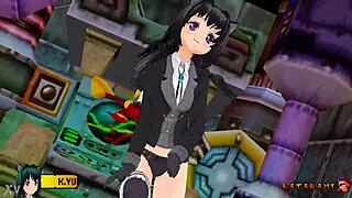 Yukari Katsubari takes on strip bossfight in stockings game