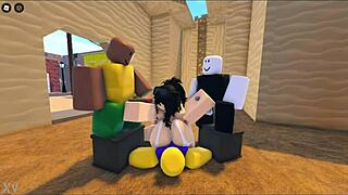 Zaki experiences an intense group encounter in Roblox adventure