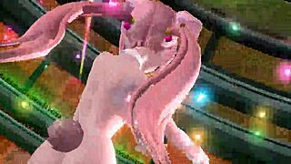 Megurine Luka boldly dominates as alien in project diva nude mod with full bunny costume