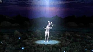 Megurine Luka boldly dominates as alien in project diva nude mod with full bunny costume