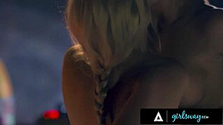 oh wow big tits milf cherie deville dominates hot kenna james with rough scissoring and intense pussy licking!