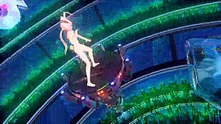 Megurine Luka boldly dominates as alien in project diva nude mod with full bunny costume