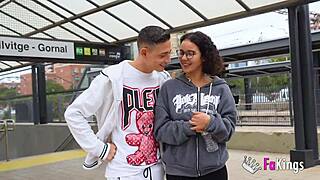 i'm seducing this cute 18+ lily morena on the street, she's lovin' hardcore blowjob and doggystyle with my big cock