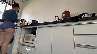 Hey, what do you think of this big ass in tight shorts on that latina?