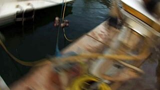 Whoa, fucking those big tits on this oiled hot mommy in fishnets 😍