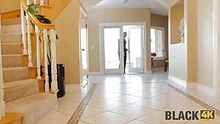 in this casual tale, cute czech teen sucks huge black cock to get back at her rude stepmom in interracial scene