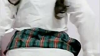 These high school girls know how to masturbate and reach orgasms too, innocent big-ass student in uniform loves cock early on homemade.