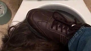 The French housewife acts as a bound slave in public, getting spanked and humiliated outdoors.