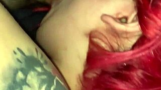 Redhead gives blowjob and gets pussy action in part 29
