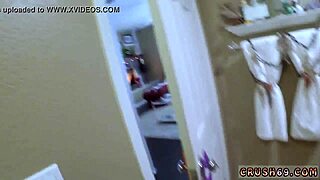 Step mom and ally's daughter nearly caught by step dad