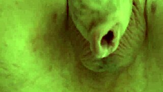 Uncut Big Tattooed Cock Cums Hands Free From Hard Anal Prolapse!