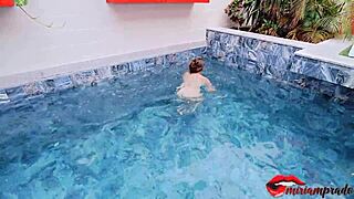 Man, miriam prado hits that squirting orgasm with toy masturbation solo at the spa