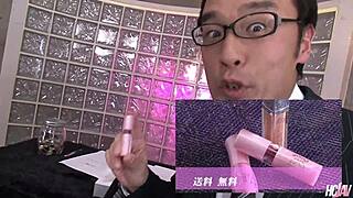 Japanese cumsluts Yu Sakura and Yuri Aine blow two men with hairy pussies exposed!