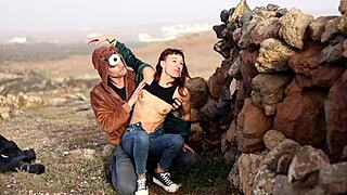 I fucked this girl right in the middle of Lanzarote island with blowjob and doggystyle action 😏