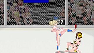 Hey, check out this intense catfight between Mimi and Rena in Princess of the Ring 2! 💥👊🏼