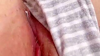 Will this curious step sister get her tight shaved pussy filled with cum after being caught masturbating?