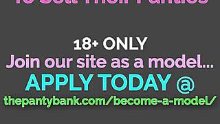 Horny young 18yo Latina teen with braces strips panties for fingering her pretty pink pussy in homemade striptease