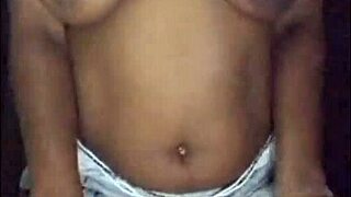 i'm next door with this ebony milf flashing her big ass and saggy tits in shorts while teasing neighbors