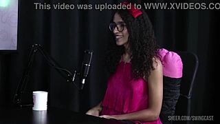 Masturbating Ladyboy Spreads Gaping Ass in Close-Up Solo Teasing